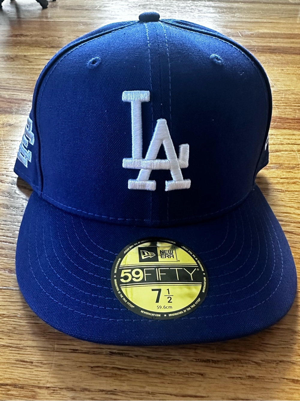 Eric Emanuel Navy Fitted Cap with Teal Undervisor
